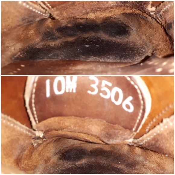 Maine Woods Leather High Cut Laced Boat Shoes 10 - Picture 10 of 11